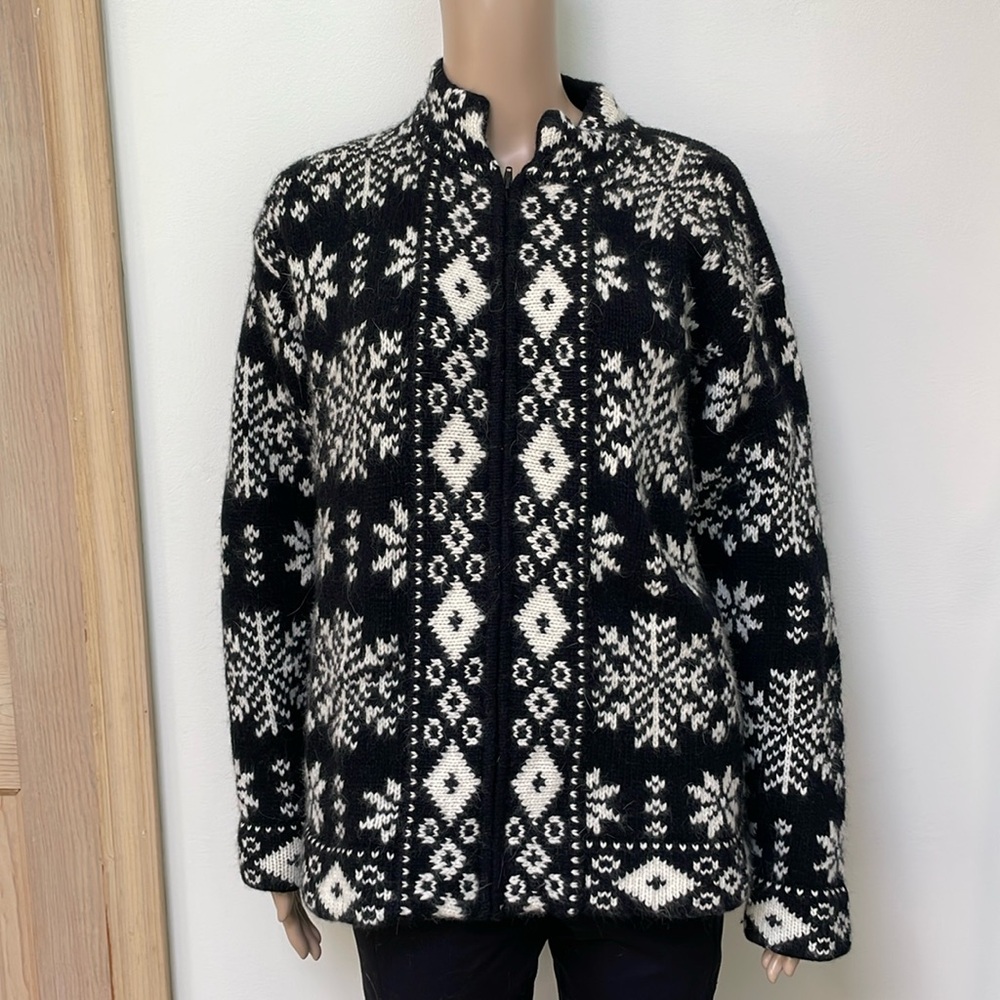 Nordic Sweater Wool Cardigan